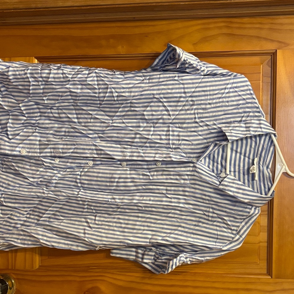 Beachlunchlounge Blue and White Striped Shirt